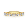 Straight Wedding Ring in 14k Yellow Gold with Round Natural Diamond at Gabriel & Co.