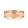 Felix - 14K Rose Gold 6mm Mens Wedding Band in Satin Finish