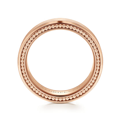 Felix - 14K Rose Gold 6mm Mens Wedding Band in Satin Finish