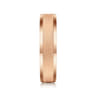Felix - 14K Rose Gold 6mm Mens Wedding Band in Satin Finish
