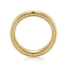 Felix - 14K Yellow Gold 6mm Mens Wedding Band in Satin Finish