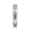Straight Wedding Ring in Platinum with Round Natural Diamond at Gabriel & Co.