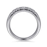 Straight Wedding Ring in Platinum with Round Natural Diamond at Gabriel & Co.
