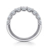 Straight Wedding Ring in 14k White Gold with Round Natural Diamond at Gabriel & Co.