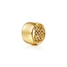 Fiora - 14K White  Yellow Gold Diamond Huggie Earrings - 0.27 ct