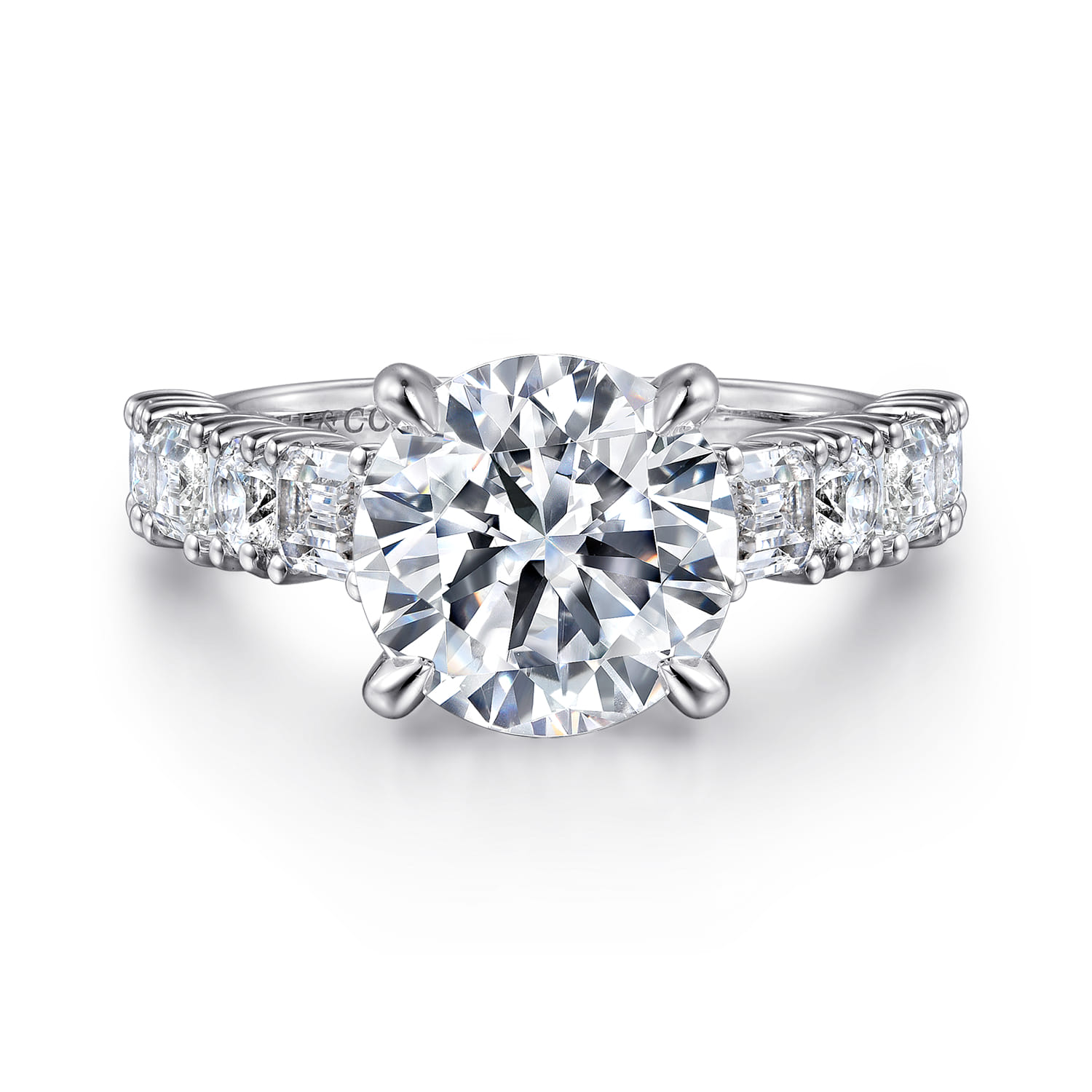 Fleure - 14K White Gold Diamond Engagement Ring