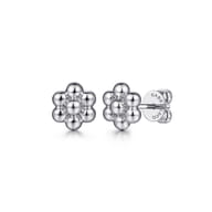 Flora - 925 Sterling Silver Bujukan Stud Earrings