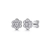 Flora - 925 Sterling Silver Bujukan Stud Earrings