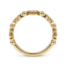 Floral - 14K Yellow Gold Bujukan Dainty Floral Ring