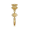 Floral - 14K Yellow Gold Bujukan Dainty Floral Ring