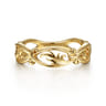 Floral - 14K Yellow Gold Filigree Floral Ring