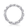 Floral - 925 Sterling Silver Leaf Stackable Ladies Ring