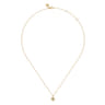 Floral - Pendant Necklace Floral 14K Yellow Gold White Sapphire