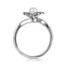 Floral - Sterling Silver Pearl Flower Ring