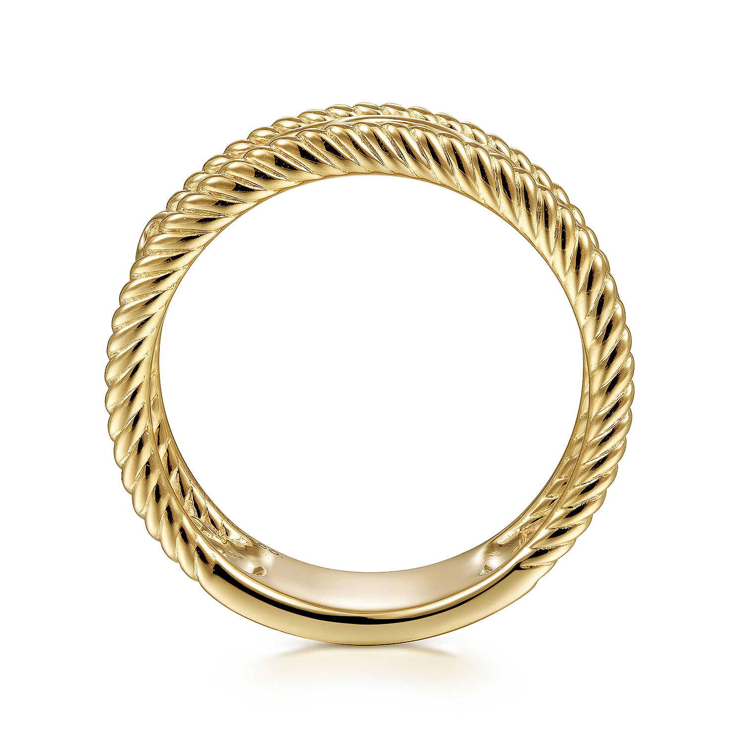Floral - Vintage 14K Yellow Gold Swirly Ring - Shot 2