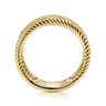 Floral - Vintage 14K Yellow Gold Swirly Ring