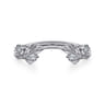 Open Ring Wedding Ring in 14k White Gold with Round Natural Diamond at Gabriel & Co.