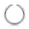 Open Ring Wedding Ring in 14k White Gold with Round Natural Diamond at Gabriel & Co.
