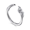 Open Ring Wedding Ring in 14k White Gold with Round Natural Diamond at Gabriel & Co.
