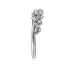 Open Ring Wedding Ring in 14k White Gold with Round Natural Diamond at Gabriel & Co.
