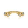 Open Ring Wedding Ring in 14k Yellow Gold with Round Natural Diamond at Gabriel & Co.