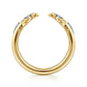 Open Ring Wedding Ring in 14k Yellow Gold with Round Natural Diamond at Gabriel & Co.