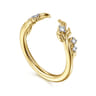 Open Ring Wedding Ring in 14k Yellow Gold with Round Natural Diamond at Gabriel & Co.
