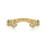 Open Ring Wedding Ring in 14k Yellow Gold with Round  at Gabriel & Co.
