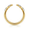 Open Ring Wedding Ring in 14k Yellow Gold with Round  at Gabriel & Co.