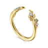 Open Ring Wedding Ring in 14k Yellow Gold with Round  at Gabriel & Co.