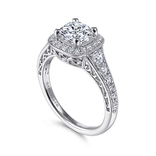 Florence---Vintage-Inspired-14K-White-Gold-Cushion-Halo-Round-Diamond-Engagement-Ring3