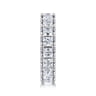Eternity Band Wedding Ring in 14k White Gold with Princess Cut Natural Diamond at Gabriel & Co.