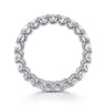 Eternity Band Wedding Ring in 14k White Gold with Princess Cut Natural Diamond at Gabriel & Co.