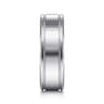 Fred - 14K White Gold 7mm - High Polished Men's Wedding Band