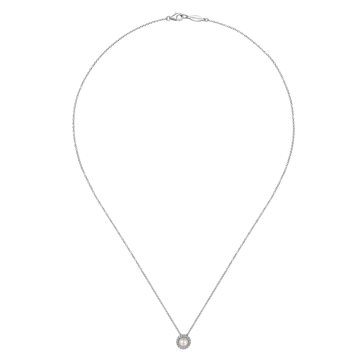 Gabriel--Co-Pendant-Necklace-14K-White-Gold-Diamond-and-Pearl-0.05ct2