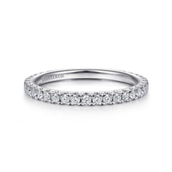 Gabriel  Co Stackable Ring 14K White Gold Diamond 0.4ct
