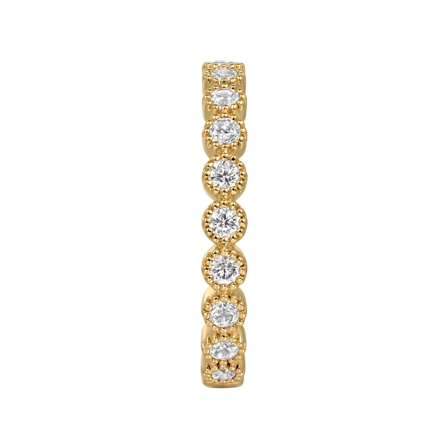 Gabriel  Co Stackable Ring 14K Yellow Gold Diamond 0.55ct