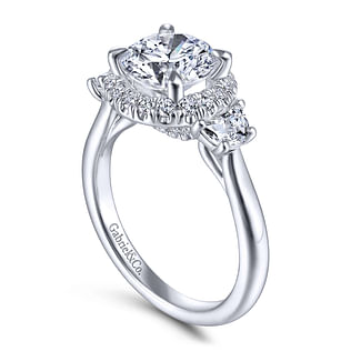 Galilea---14K-White-Gold-Round-3-Stone-Halo-Diamond-Engagement-Ring3