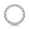Eternity Band Wedding Ring in 14k White Gold with Round Natural Diamond at Gabriel & Co.