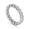 Eternity Band Wedding Ring in 14k White Gold with Round Natural Diamond at Gabriel & Co.