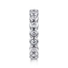 Eternity Band Wedding Ring in 14k White Gold with Round Natural Diamond at Gabriel & Co.