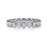 Eternity Band Wedding Ring in 14k White Gold with Round Natural Diamond at Gabriel & Co.