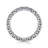 Eternity Band Wedding Ring in 14k White Gold with Round Natural Diamond at Gabriel & Co.