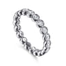 Eternity Band Wedding Ring in 14k White Gold with Round Natural Diamond at Gabriel & Co.