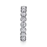 Eternity Band Wedding Ring in 14k White Gold with Round Natural Diamond at Gabriel & Co.