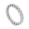 Eternity Band Wedding Ring in 14k White Gold with Round Natural Diamond at Gabriel & Co.