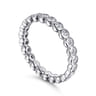 Eternity Band Wedding Ring in 14k White Gold with Round Natural Diamond at Gabriel & Co.