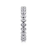 Eternity Band Wedding Ring in 14k White Gold with Round Natural Diamond at Gabriel & Co.