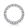 Eternity Band Wedding Ring in 14k White Gold with Round Natural Diamond at Gabriel & Co.