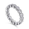 Eternity Band Wedding Ring in 14k White Gold with Round Natural Diamond at Gabriel & Co.
